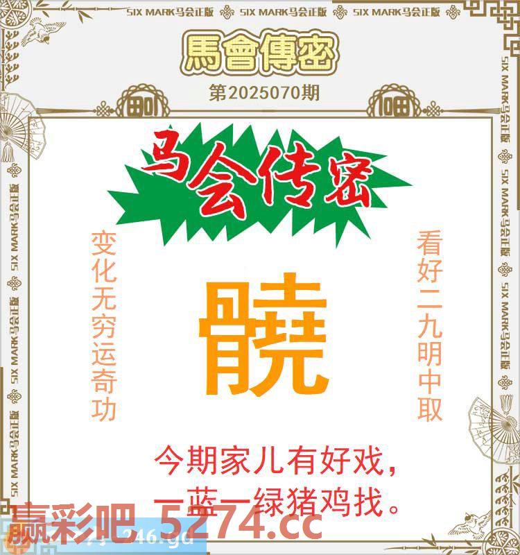 070期：马会传密