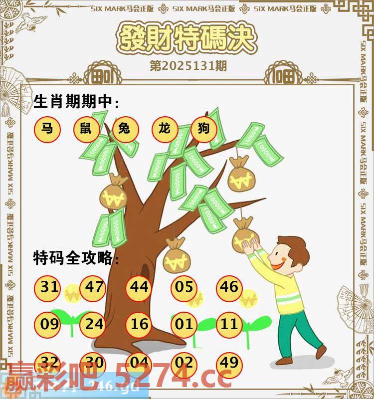 131期：发财特码决